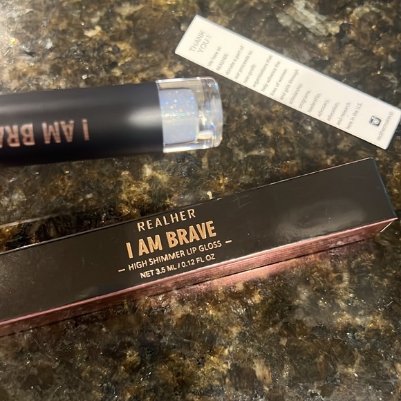 RealHer Lip Gloss - I Am Brave - Shimmery Silver - Picture 10 of 12